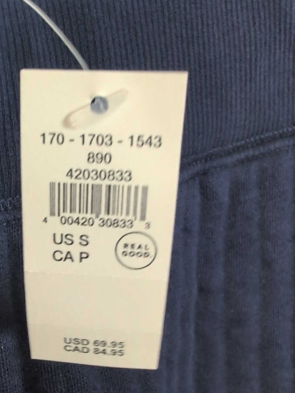 Aerie Coffee Run Trouser Seeatpants Royal Navy Blue Small NWT Wide Leg - Picture 3 of 6